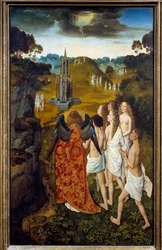 The Way to Heaven or the Ascent of the Elect Painting on wood by Dirck (Dieric, Dirk) Bouts le Vieux (the Elder) (1410-1475) 1450 Sun. 1,15x0,7 m Lille, Musee des Beaux Arts