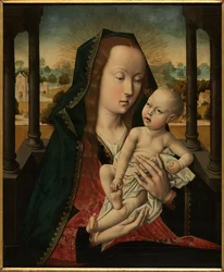 Nossa Senhora com Criança (óleo sobre painel)