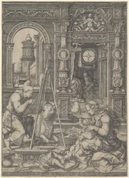 São Lucas Pintando a Virgem, 1526.