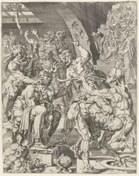 O escárnio de Cristo
A queda e a redenção da humanidade através da vida e da paixão de Cristo (título da série)