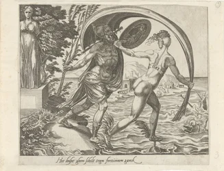 Nenhum escudo protege contra o infortúnio; Quanto maior sua fortuna, maiores suas dores Não se pode defender-se contra o destino Ajuda gheen a descascar contra ganck de fortunas (título no objeto) Provérbios sobre Fortuna (título da série)