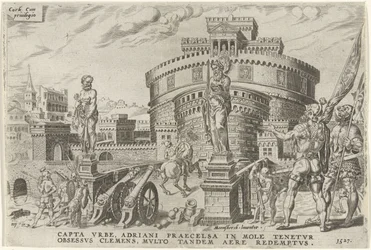 Cerco do Castelo do Anjo, 1527
Vitórias de Carlos V (título da série)
Divi Caroli. V. imp. opt. max. victoriae, ex multis praecipuae (título da série)