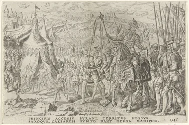 Campo Imperial em Ingolstadt, 1546
Vitórias de Carlos V (título da série)
Divi Caroli. V. imp. opt. max. victoriae, ex multis praecipuae (título da série)