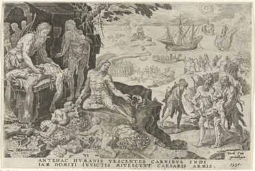 Tropas imperiais de Carlos V invadem a América Central, 1530 Vitórias de Carlos V (título da série) Divi Caroli. v. imp. optar. max. victoriae, ex multis praecipuae (título da série)