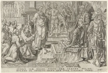 Subjugação de seis cidades alemãs, 1547 Vitórias de Carlos V (título da série) Divi Caroli. v. imp. optar. max. victoriae, ex multis praecipuae (título da série)