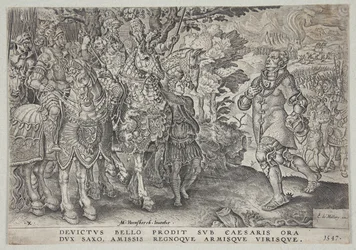 A rendição de John Frederick, Eleitor da Saxônia, após a batalha de Mühlberg