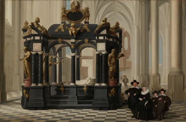 Uma Família ao lado da Tumba do Príncipe Guilherme i no Nieuwe Kerk, Delft
Uma Família ao lado do Túmulo de Willem I (William, o Silencioso) no Nieuwe Kerk, Delft