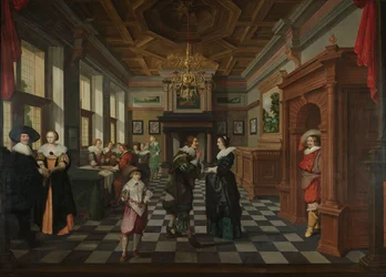 Uma Sequência Decorativa de Sete Partes: Um Interior