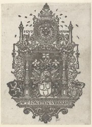 Brasão de armas da Guilda de Antuérpia de São Lucas, 1526