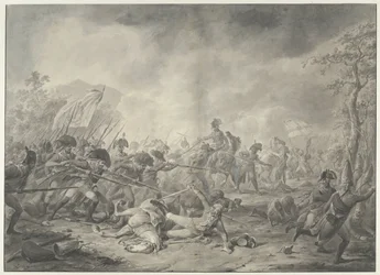 Captura do general russo Hermann durante a batalha de Bergen, 1799
