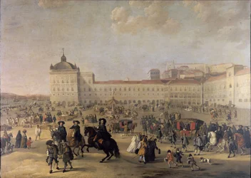Palace Square Terreiro do Paço of Lisbon, 1650