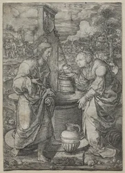 Cristo e a mulher de Samaria, 1523.