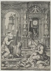 São Lucas pintando a Virgem, 1526.