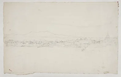 Vista para Roma com a catedral à direita