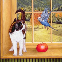 Observação de Aves, 1996 (acrílico no painel)