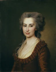 Retrato da condessa Praskovya Vorontsova 1749-1797, início dos anos 1790
