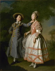 Retrato de Ekaterina Khrushchova e Condessa Ekaterina Khovanskaya, 1773