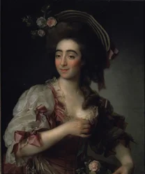 Retrato da cantora de ópera Anna Davia Bernucci, 1782