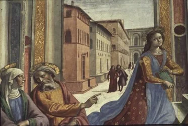 A Virgem Maria no Templo (fresco) (detalhe)