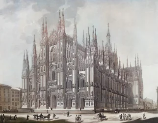 Duomo, ou Catedral de Milão (impressão)