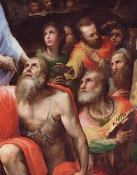 Descida de cristo ao limbo, detalhe (pintura