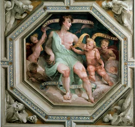 La mutua benevolenza o concordia (Reciproque benevolence ou concordia). Pintura de Domenico Beccafumi (1486-1551)