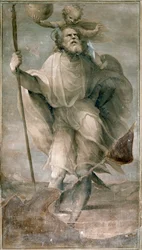 São Cristóvão. Pintura de Domenico Beccafumi (1486-1551)