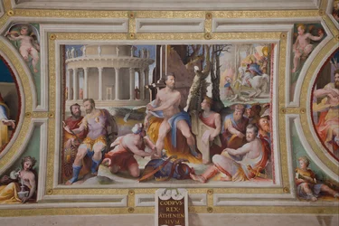 O sacrifício de Codrus, rei de Atenas Virtudes públicas dos heróis gregos e romanos, 1529-1535