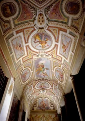 Fresco do teto da loggia da Villa Medicea, chamada Ferdinanda,1596-1600 (fotografia)