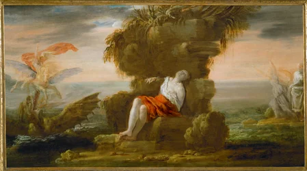 Andrómeda e Perseu (madeira de choupo)