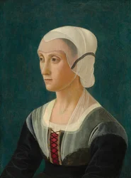 Lucrezia Tornabuoni, c.1475 (têmpera e óleo sobre painel de choupo)