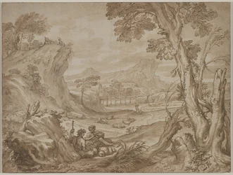 Paisagem com pastores, c. 1700
