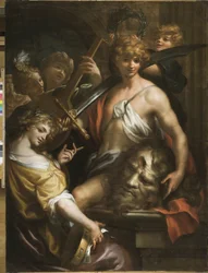 O triunfo de David (óleo sobre tela)