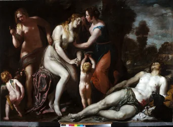 Morte de Adónis (óleo sobre tela)