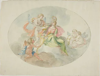 Alegoria da Abundância (Esboço para uma pintura de teto)