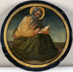Um evangelista, c.1460 (tempera em madeira de choupo)