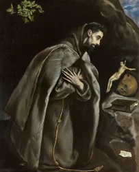 São Francisco rezando, ca 1585.