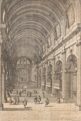 Decoração encomendada pelo Cardeal de Retz na Igreja de San Luigi, Roma, para o Santo F..., 1665.