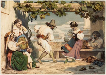 La Saltarelle, c.1800 (aguarela e guache)