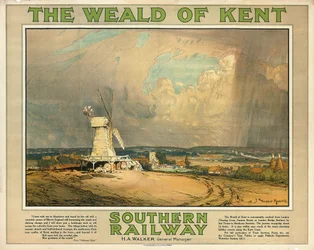 &39;The Weald of Kent&39;, um pôster publicitário da Southern Railway, c.1925 (litografia colorida)