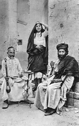 Povo do Cairo, Egito, c1922