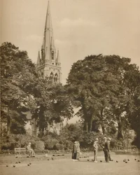 Stoke Newington no horário de verão: The Bowling Green em Clissold Park, c1935.