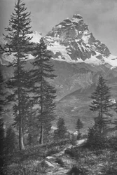 O Matterhorn do lado italiano, floresta de Brueil, 1917