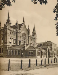 O Bloco Médio e a Escola Sênior no Dulwich College, c1935.