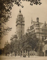 Onde a Universidade de Londres compartilha quartos com o Instituto Imperial, c1935.
