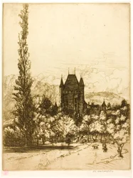 Um castelo em Thun, Suíça