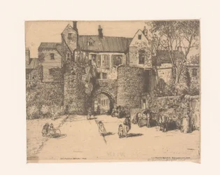 De Porte Gayole em Boulogne-sur-Mer O portão Gayole, Boulogne-sur-Mer (título no objeto)