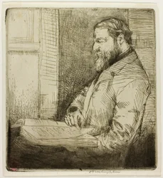 Retrato de estudante francês
