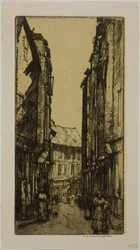 Rue des Halles, Vannes, Bretanha