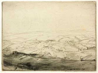 Esboço das Muralhas de San Gimignano